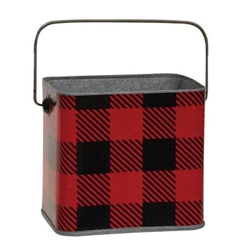 2/Set, Nesting Metal Buffalo Check Buckets