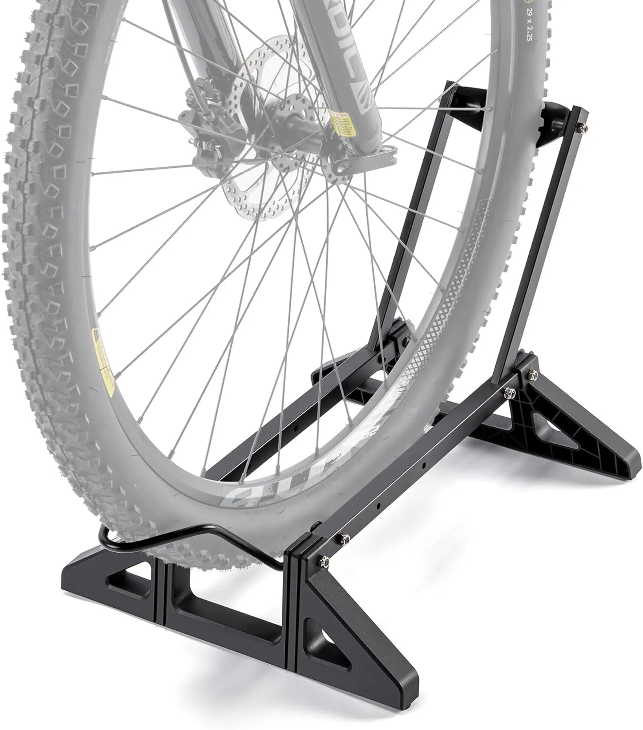 Bike Floor Stand Rack- Indoor Bike Stand for Garage/Home - Bike Storage Bicycle Parking Rack Fit 20-29 Mountain Road Bikes E-Bike / Fat Bike (TB-1957)