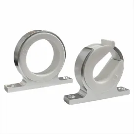 Boat Fishing Rod Hanger - Marine Fishing Reel Storage Rack Holder for Car RV Van Yacht Ship, Smooth Polished Aluminum(1 Set)