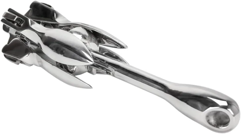 Extreme Max 3006.6672 BoatTector Stainless Steel Folding/Grapnel Anchor - 1.5 lbs. (Pack of 2)