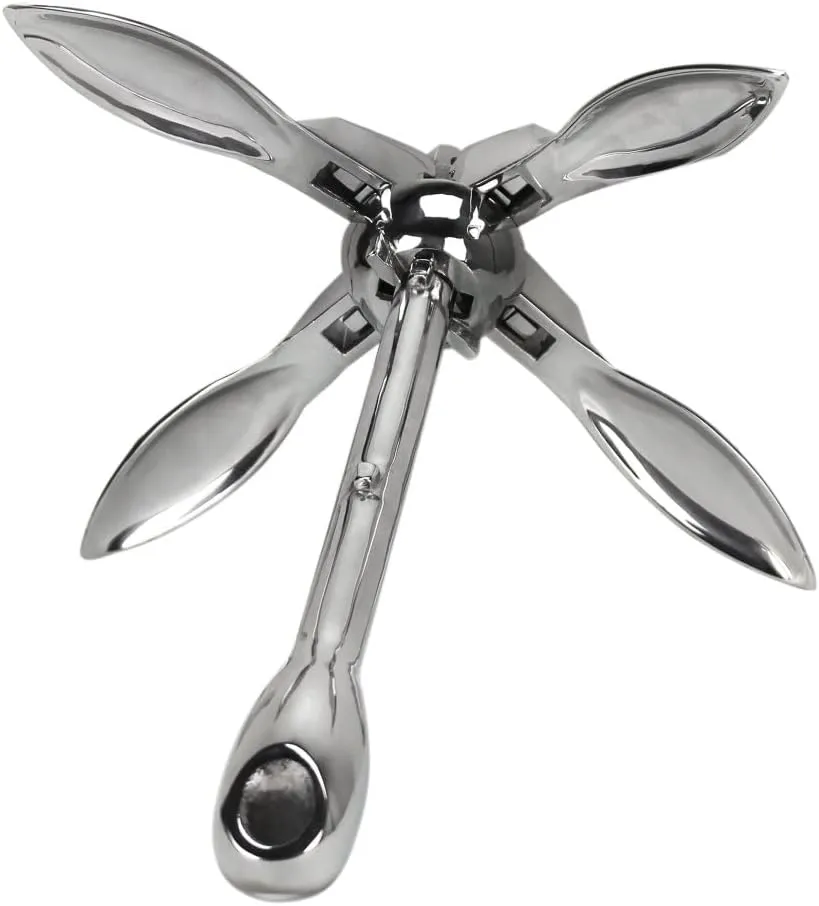Extreme Max 3006.6672 BoatTector Stainless Steel Folding/Grapnel Anchor - 1.5 lbs. (Pack of 2)