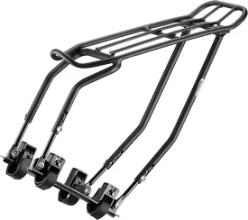 Ibera Bike Rack - Bicycle Touring Carrier Plus  for Disc Brake/Non-Disc Brake Mount, Fat Tire Bikes, Frame-Mounted for Heavier Top & Side Loads, Height Adjustable for 26"-29" Frames