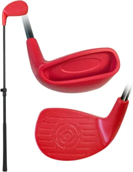 KOFULL Golf Club with Oversize Club Head for Golf Game Buckets, Extendable Shaft/Steel Shaft for Backyard Golf Game, Yard Golf Club for Adults Junior Family, Hit Plastic Foam Balls in Grass, Parks