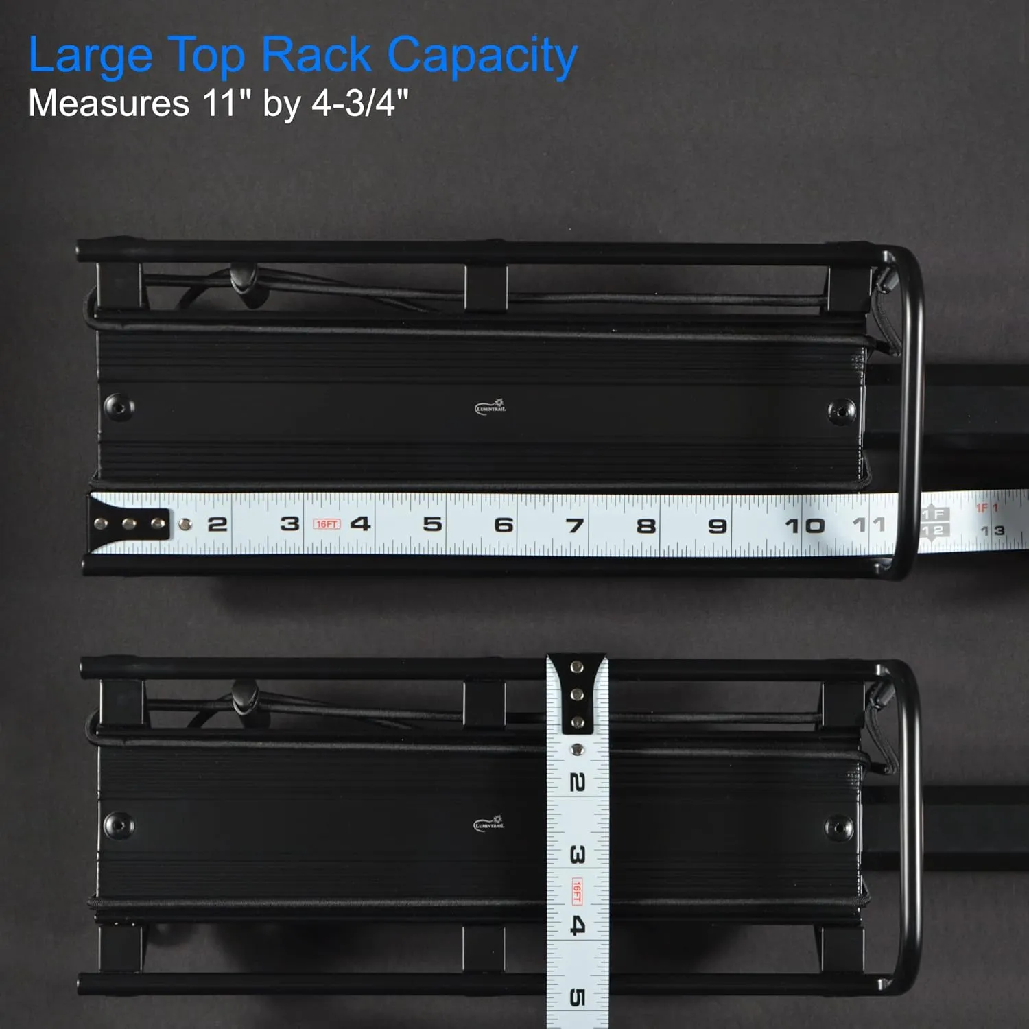 Lumintrail Bike Cargo Rack, Seatpost Mounted Bicycle Luggage Carrier with 20 LBs Weight Capacity for Trunk Bags and Quick Release Handle