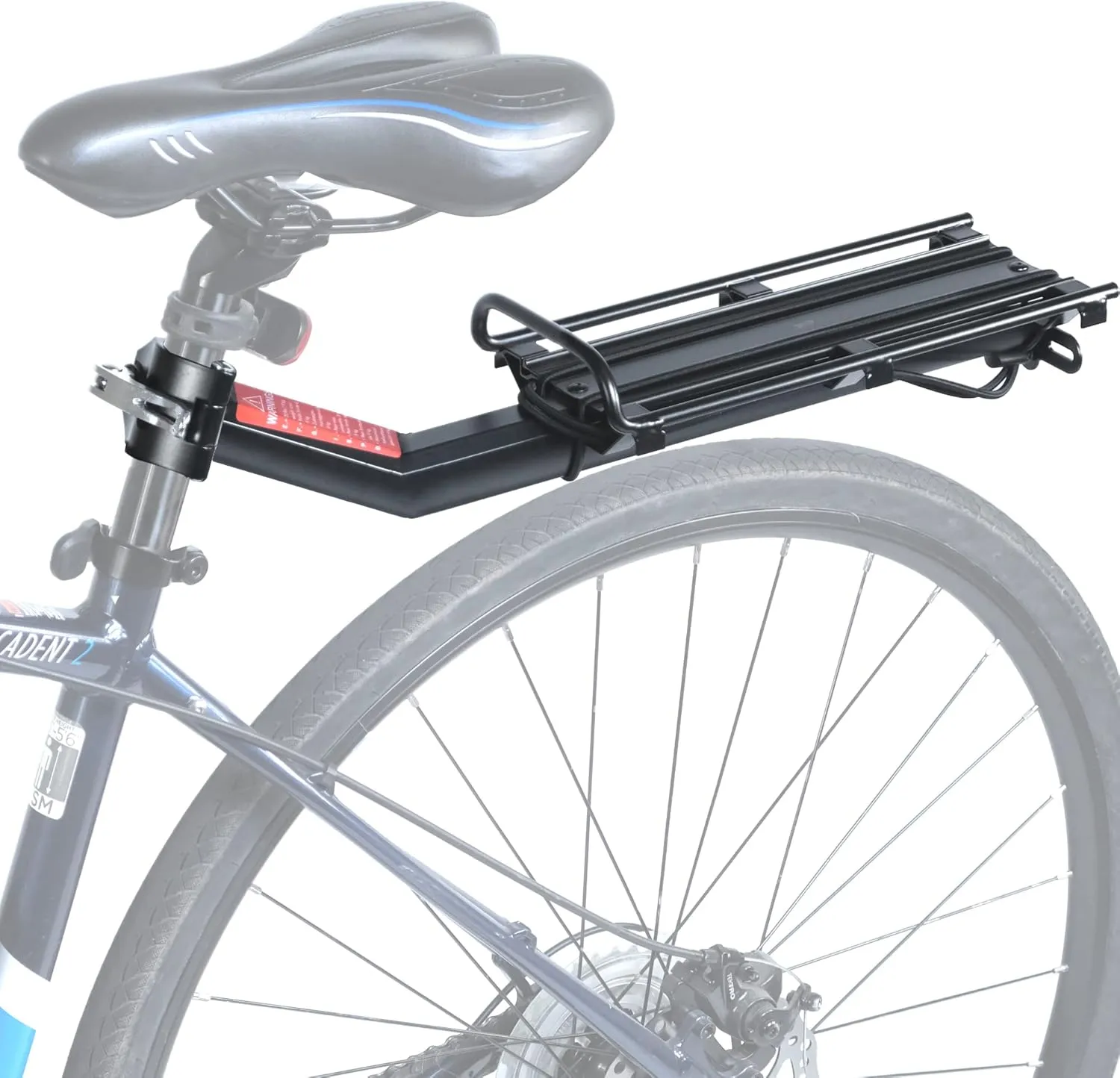 Lumintrail Bike Cargo Rack, Seatpost Mounted Bicycle Luggage Carrier with 20 LBs Weight Capacity for Trunk Bags and Quick Release Handle