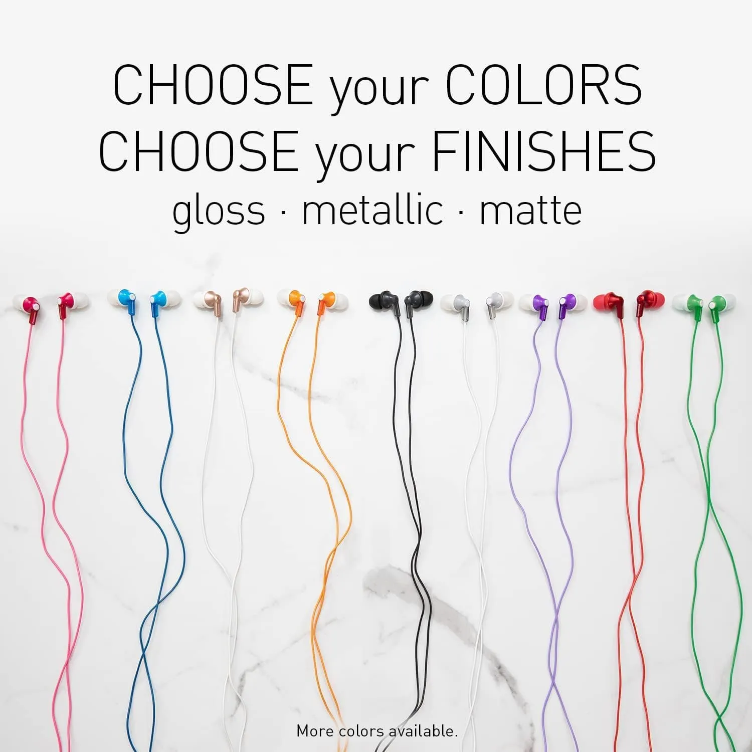 Panasonic ErgoFit Wired Earbuds, in-Ear Headphones with Dynamic Crystal-Clear Sound and Ergonomic Custom-Fit Earpieces (S/M/L),3.5mm Jack for Phones and Laptops, No Mic-RP-HJE120-KB (Matte Black/Red)