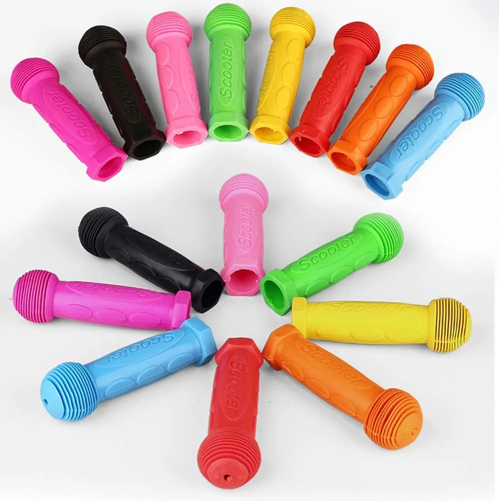 Scooter Grip Handlebar 1 Pair Bicycle Grip Fit for 2-3-4 Wheels Kid Kick Scooters,Children Bike,Rocking car,Drifting Scooter,Swing Scooter,Push Cart