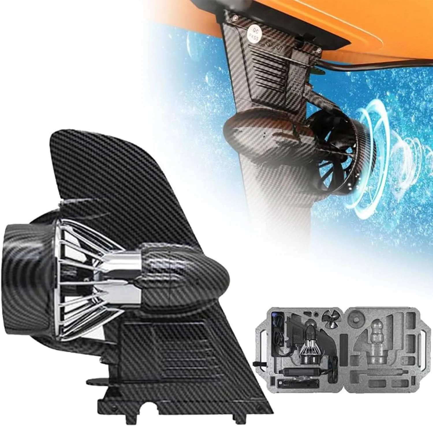SUP Electric Fin Under water Thruster, Electric Motorized Fin, Electric Fin Stand Up Paddleboard, Electric Surf Fin, Boost Fin for Your Paddleboard