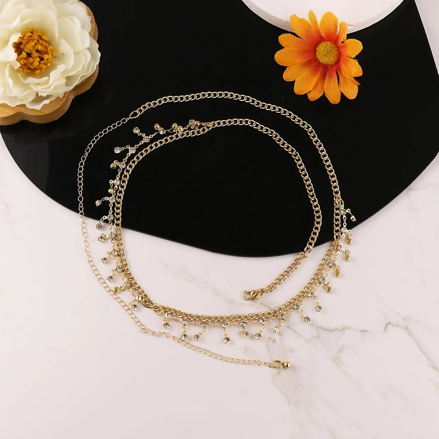 Waist Chains Belly Chains for Women Waist Beads Dainty Layered Gold Body Chain Jewelry for Women Summer Beach Bikini Stomach Jewelry Accessories